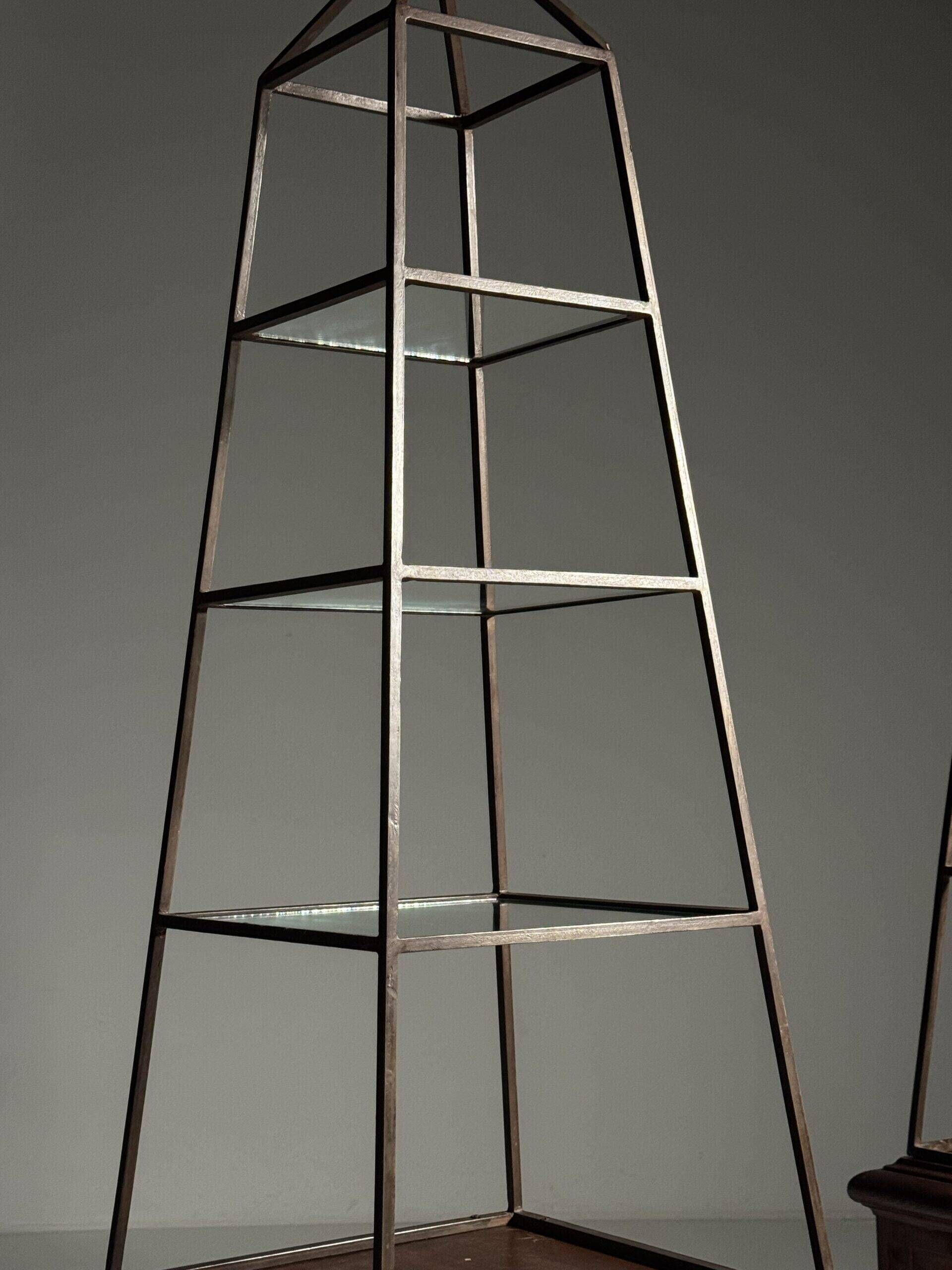 Set of 2 obelisk étagères