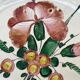 Assiette ancienne décor floral