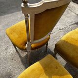Lot of antique Louis XVI style living room chairs / armchairs