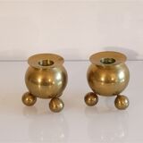 Pair of Scandinavian candle holders 1970