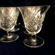 Set of 7 St-Louis crystal red wine glasses