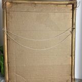 Bamboo and glazed wicker frame