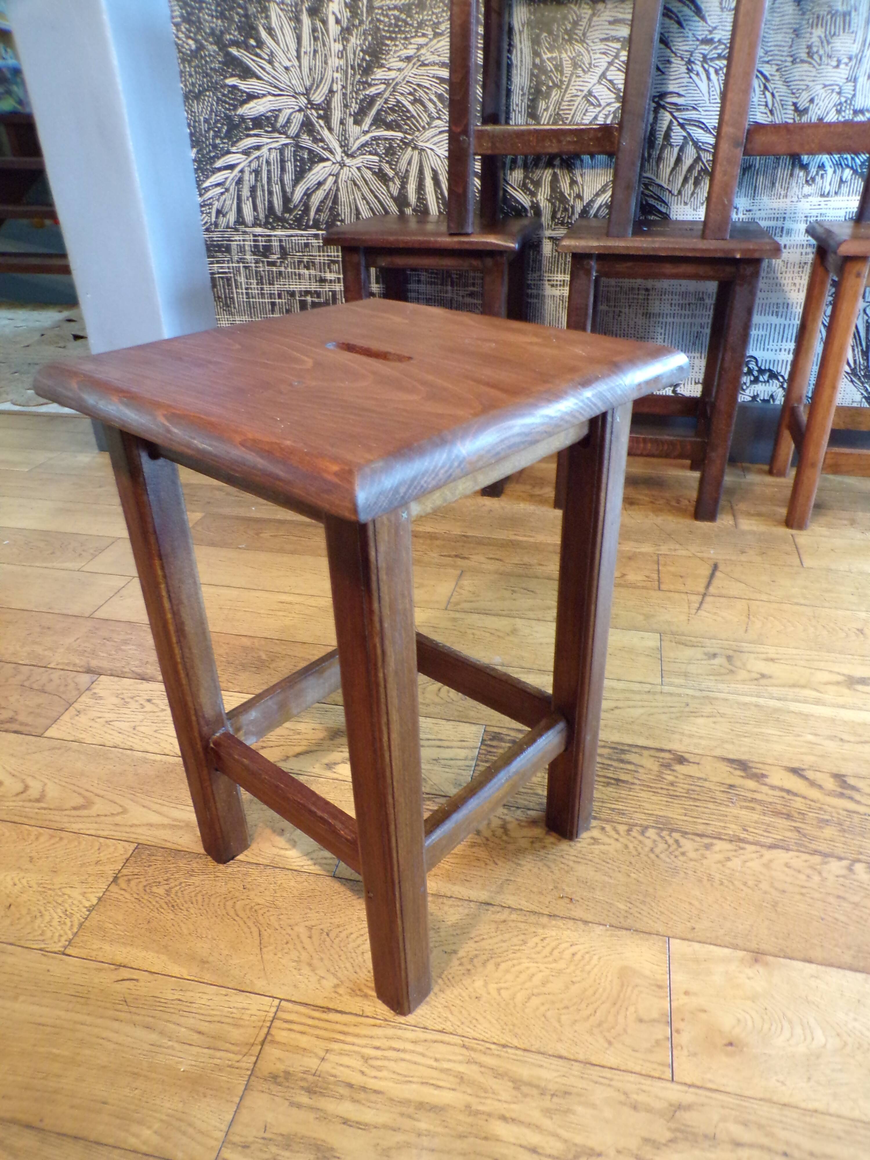 Set of 6 farm/workshop stools