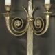 Paire de grandes appliques aux rubans style Louis XVI