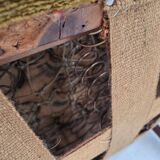 1950s, Danish relax chair, green furniture wool, ash wood.