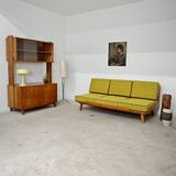 Banquette Daybed jaune vif par Drevotvar, ex Tchécoslovaquie 1960