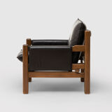 Leather armchair by Ton