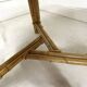 Audoux-Minnet rattan lounge set, 2 armchairs and table 1950-1960