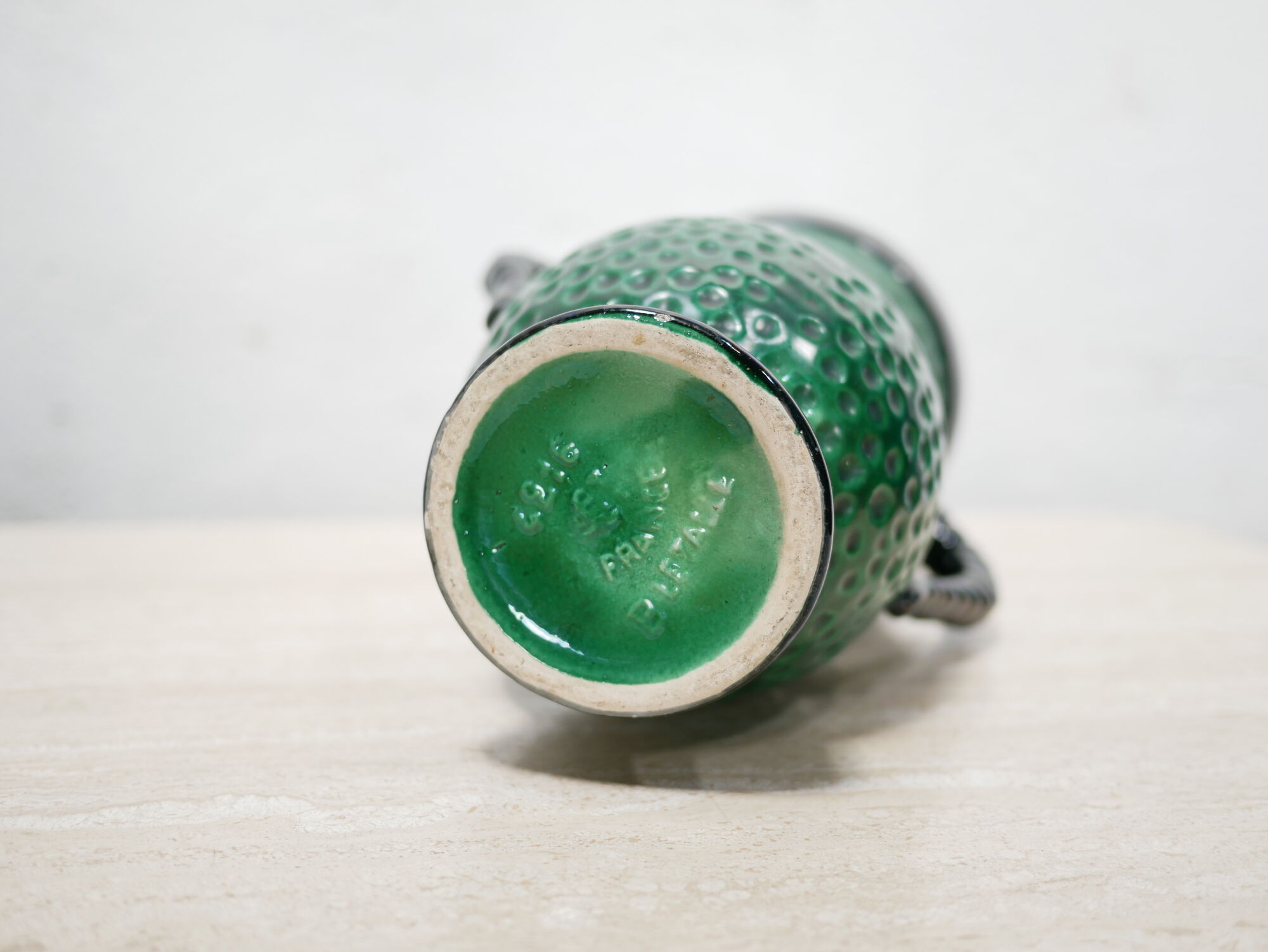 Vintage ceramic vase by Blanche Letalle for the Saint Clément factory