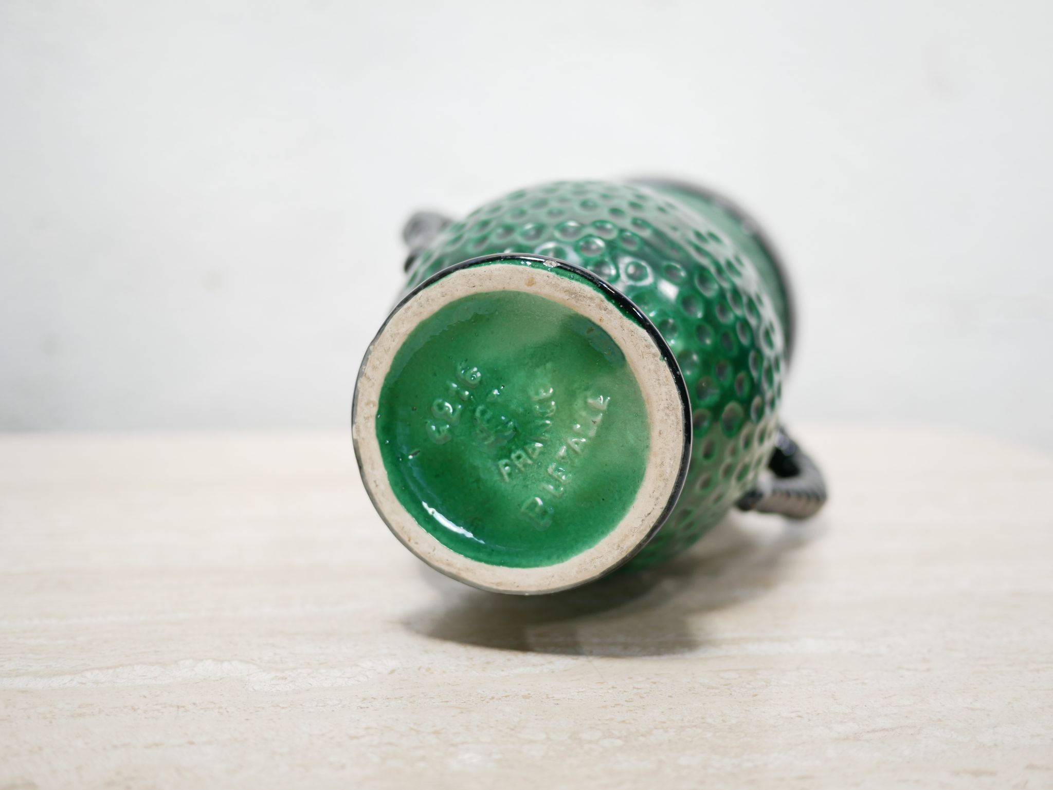 Vintage ceramic vase by Blanche Letalle for the Saint Clément factory
