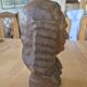 Buste de J.S Bach sculpté en bois - statuette vintage