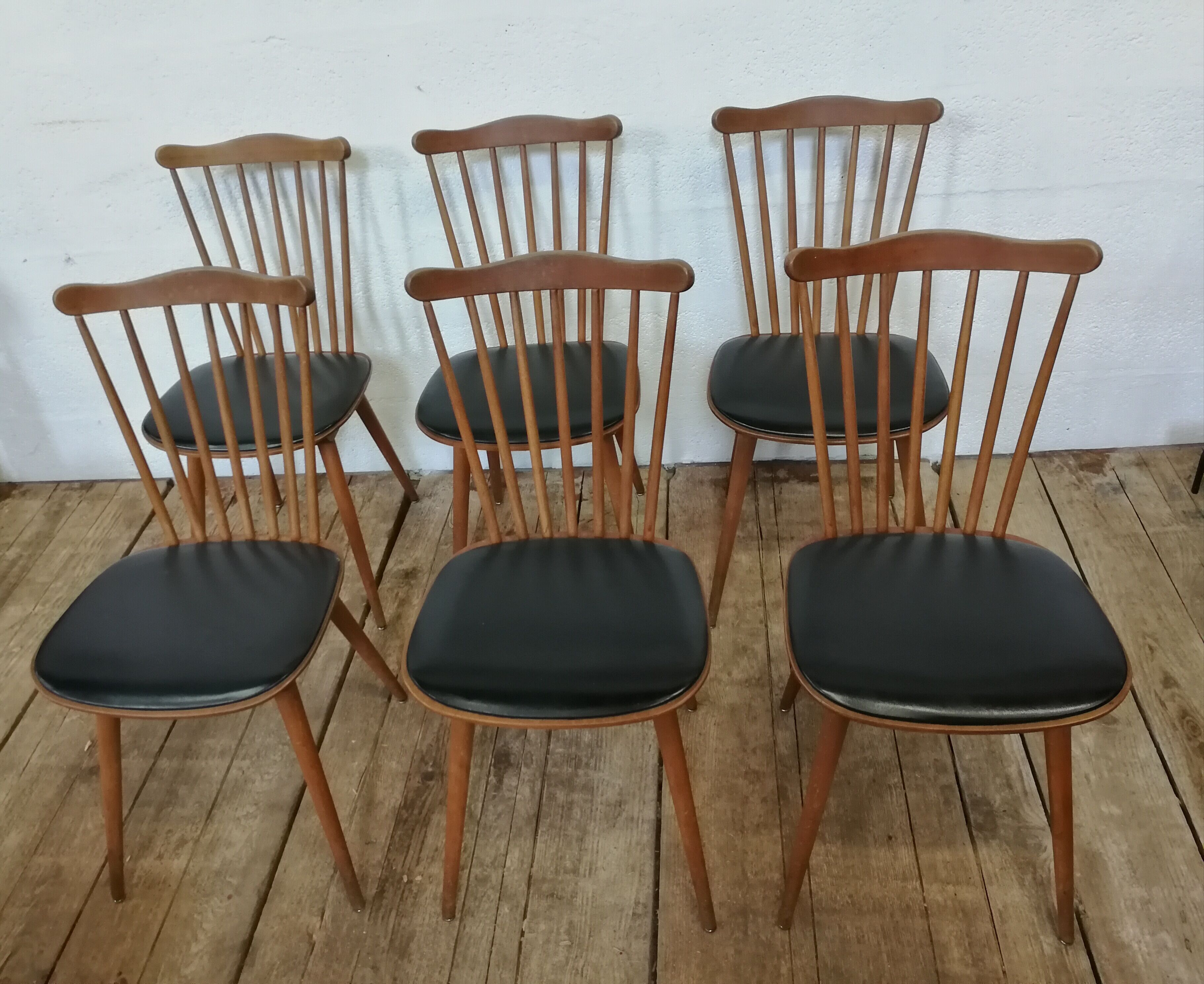 Six chairs baumann model sonata