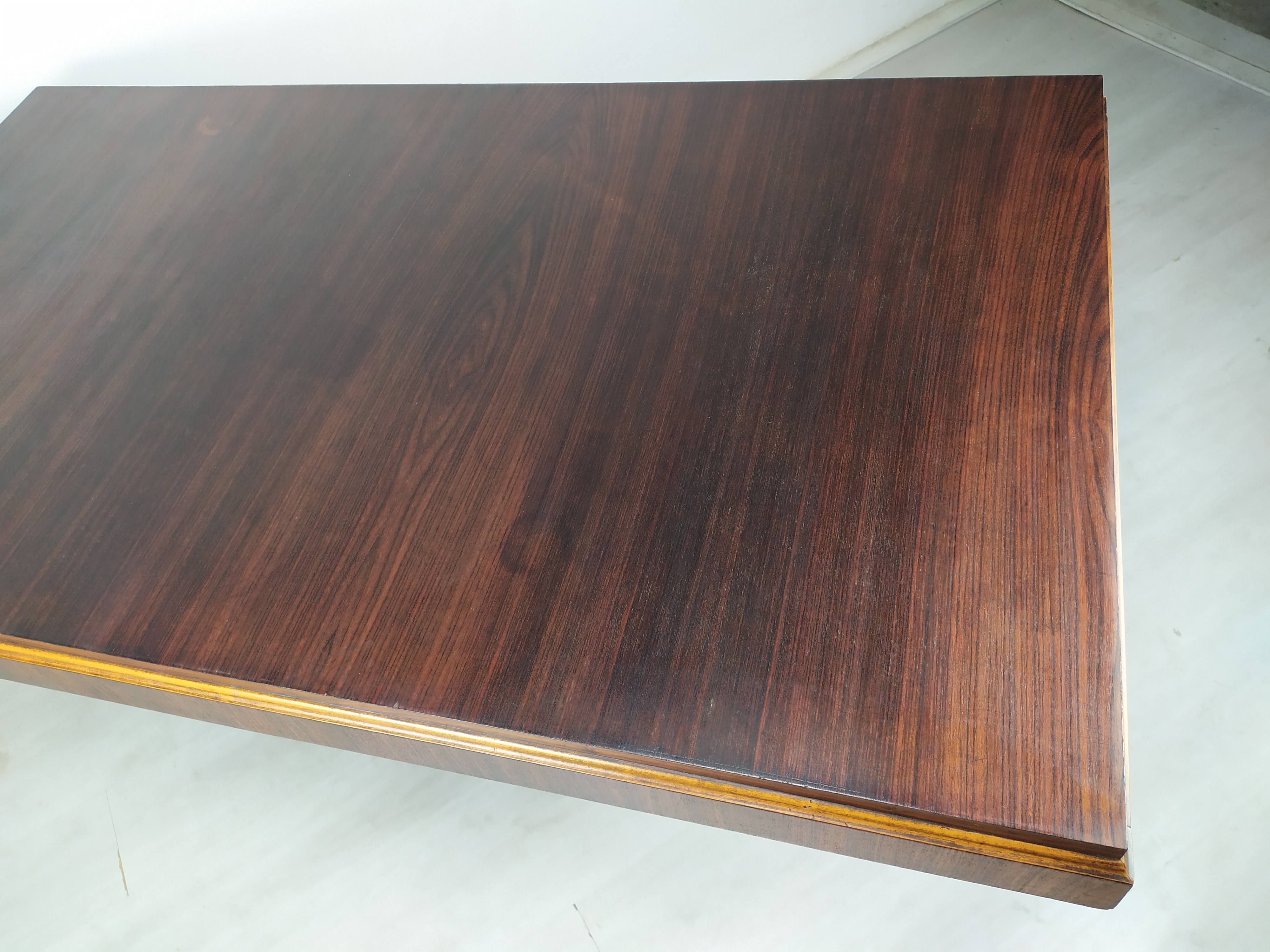 Table berceau art déco palissandre