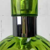 Midcentury extra large green glass tube pendant, Staff Leuchten 1960s-1970s