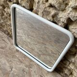 White tubular metal frame mirror