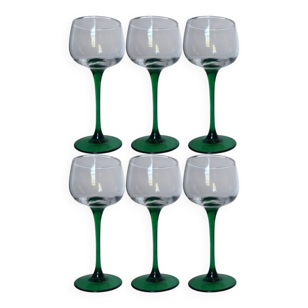 Lot de 6 verres à vin d’Alsace – Vintage