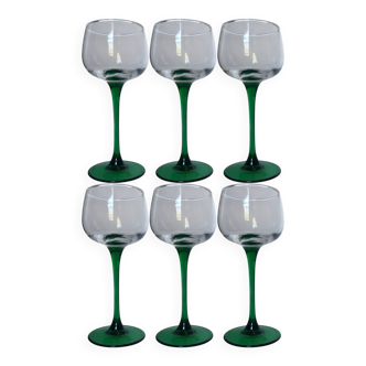 Lot de 6 verres à vin d’Alsace – Vintage