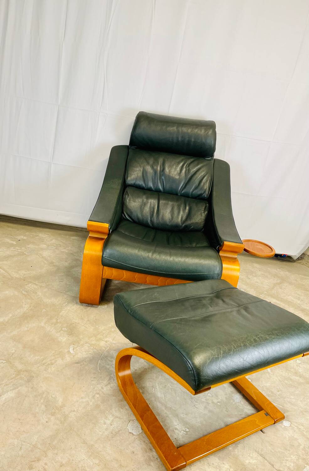 Kroken armchair and footstool by Nelo Möbel Sweden.