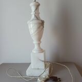 Alabaster lamp base