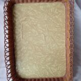 Vintage wicker tray