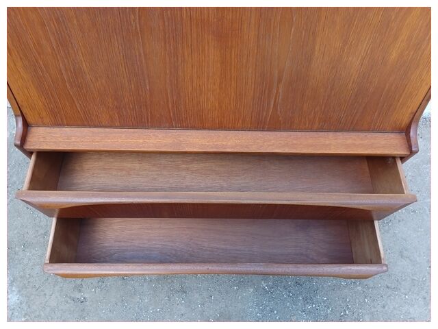 Secrétaire scandinave en teck années 60