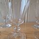 Set of 10 vintage 1970s crystal water or wine glasses