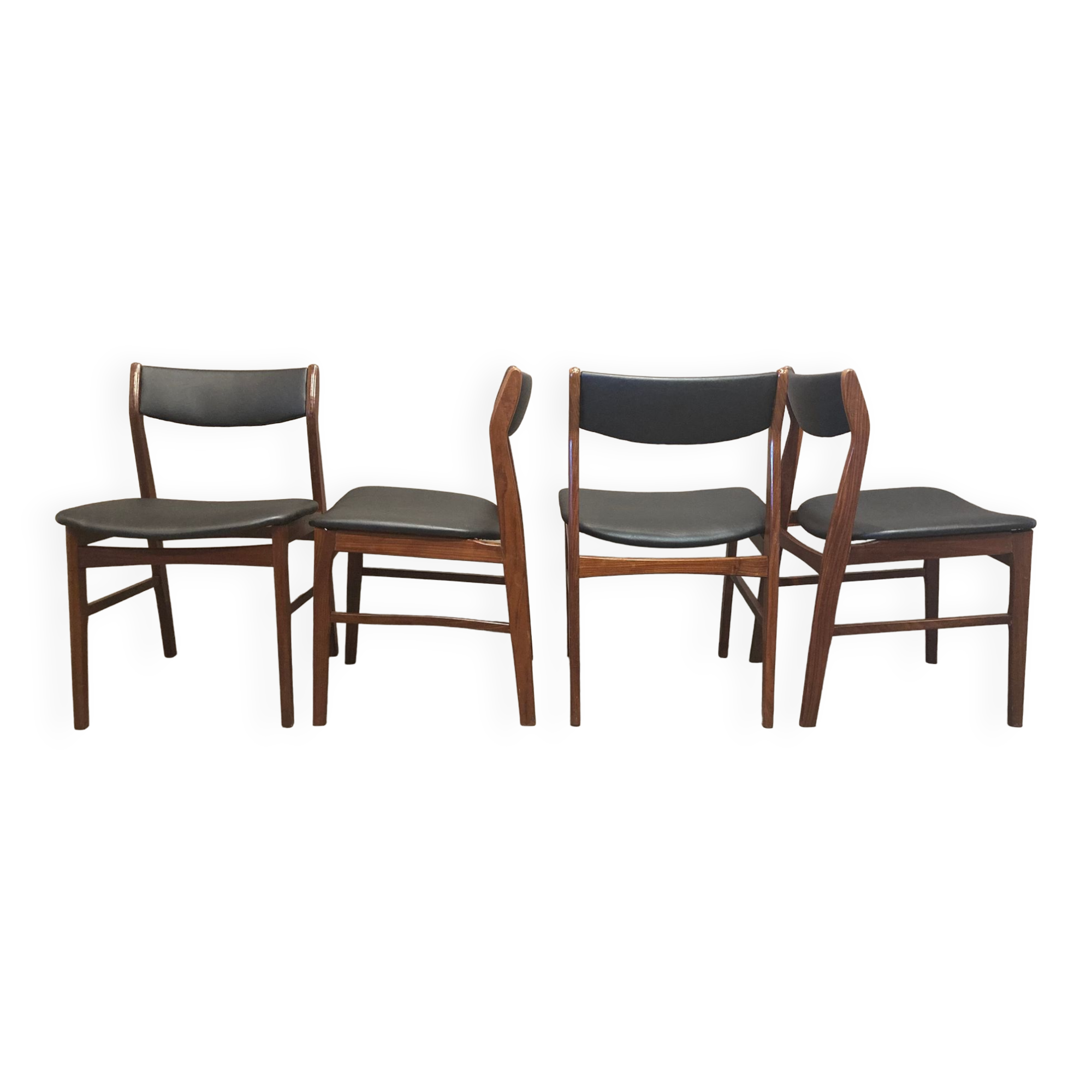 Set of 4 chairs "Scandinavian design" 1950.