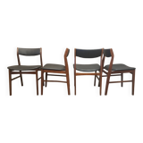 Set of 4 chairs "Scandinavian design" 1950.