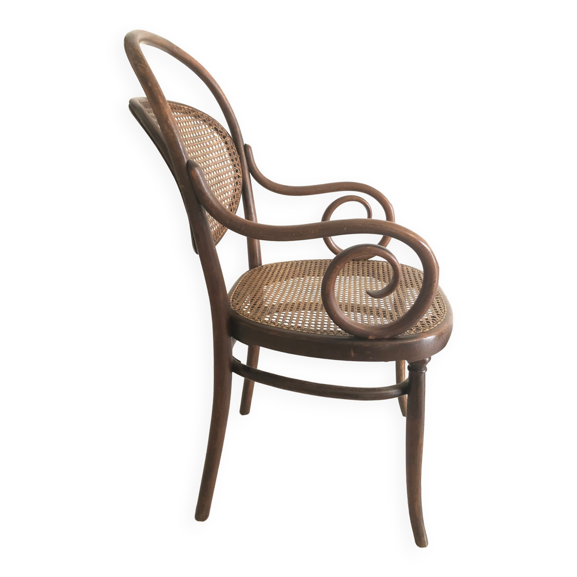 Canned Thonet armchair