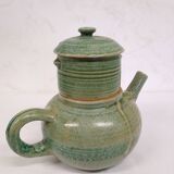 Stoneware teapot signed Pierre Lion