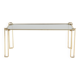 Metal and glass coffee table