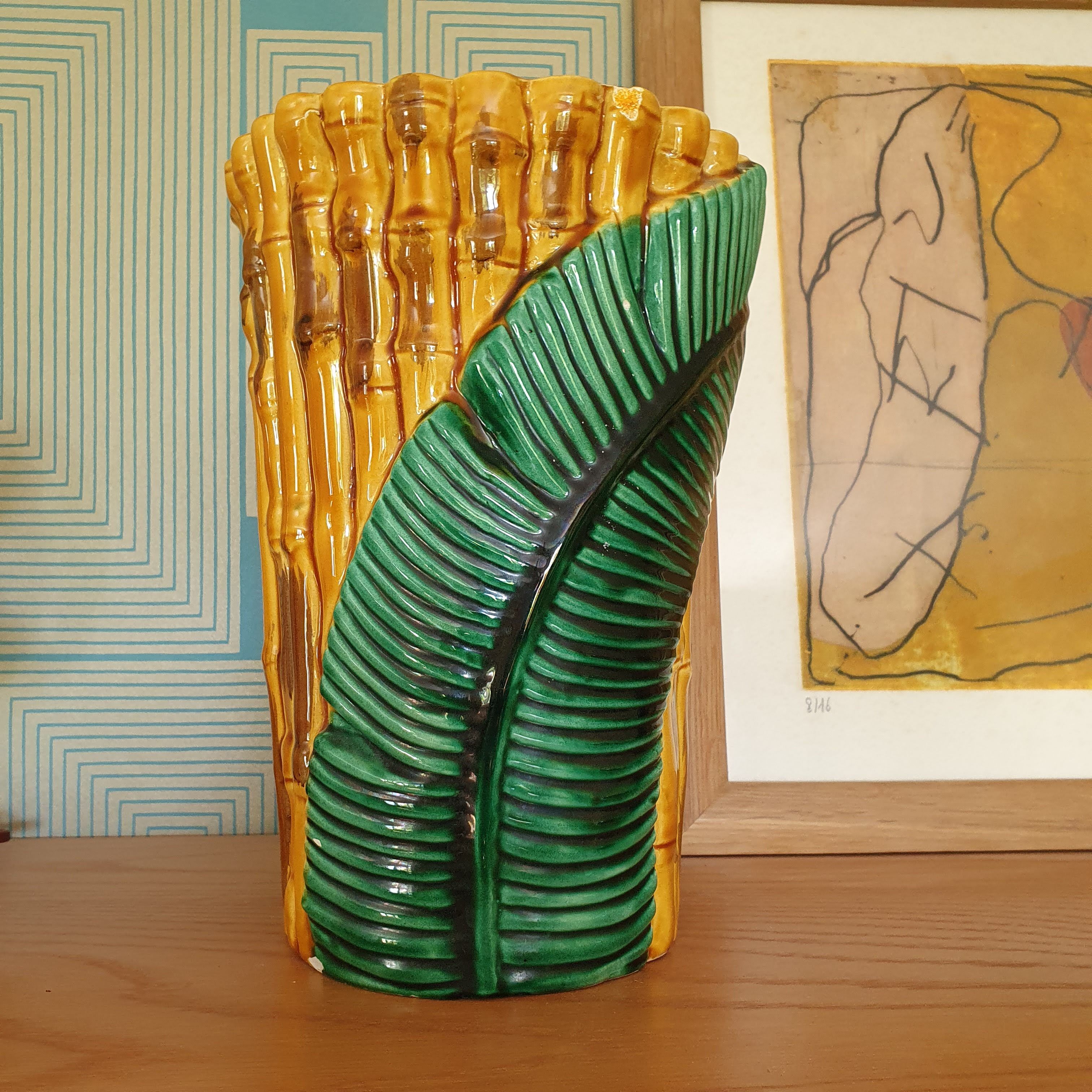 Ceramic vase of Vallauris