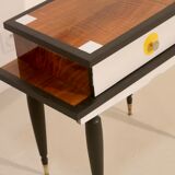 Side table vintage foot compass bis color