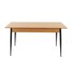 Oak table, Italian design, 1980s, manufacture: Italy