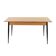 Oak table, Italian design, 1980s, manufacture: Italy