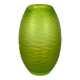 Vase artisanal en verre vert
