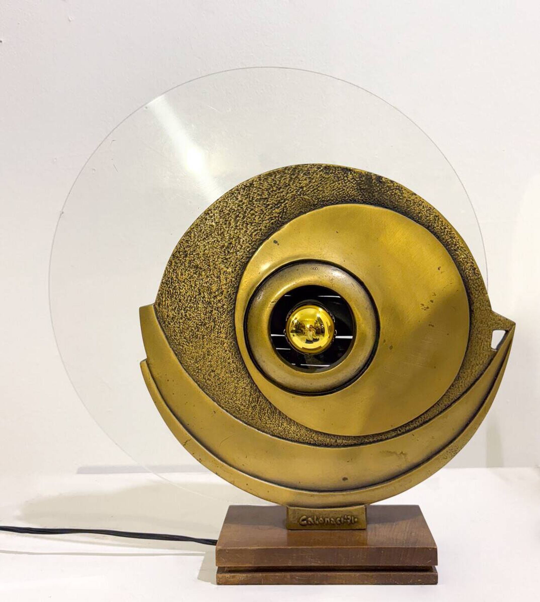 Lampe de table Mid-Century par Giuseppe Calonaci, Italie, années 1970