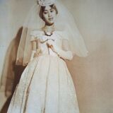 Original fashion photography, spring summer 1959.Japanese fashion designers