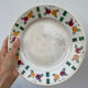 4 assiettes à dessert en porcelaine Gien