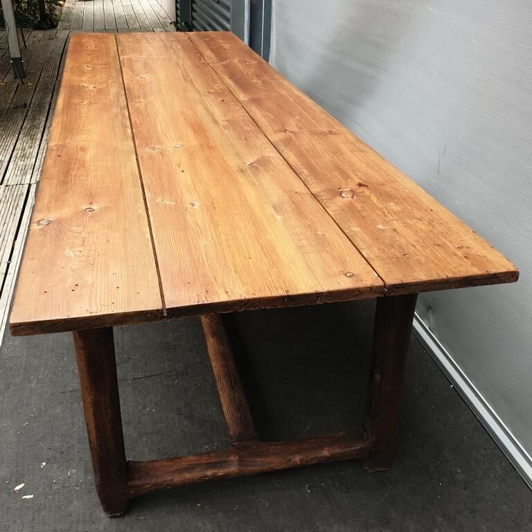 Farm table XIXth up to 10 guests