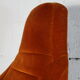 Space age chair, fiberglass, orange velvet, circa 1970s