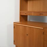 Oak sideboard-bookcase, 1960s
