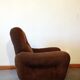 Paire de fauteuils velours seventies