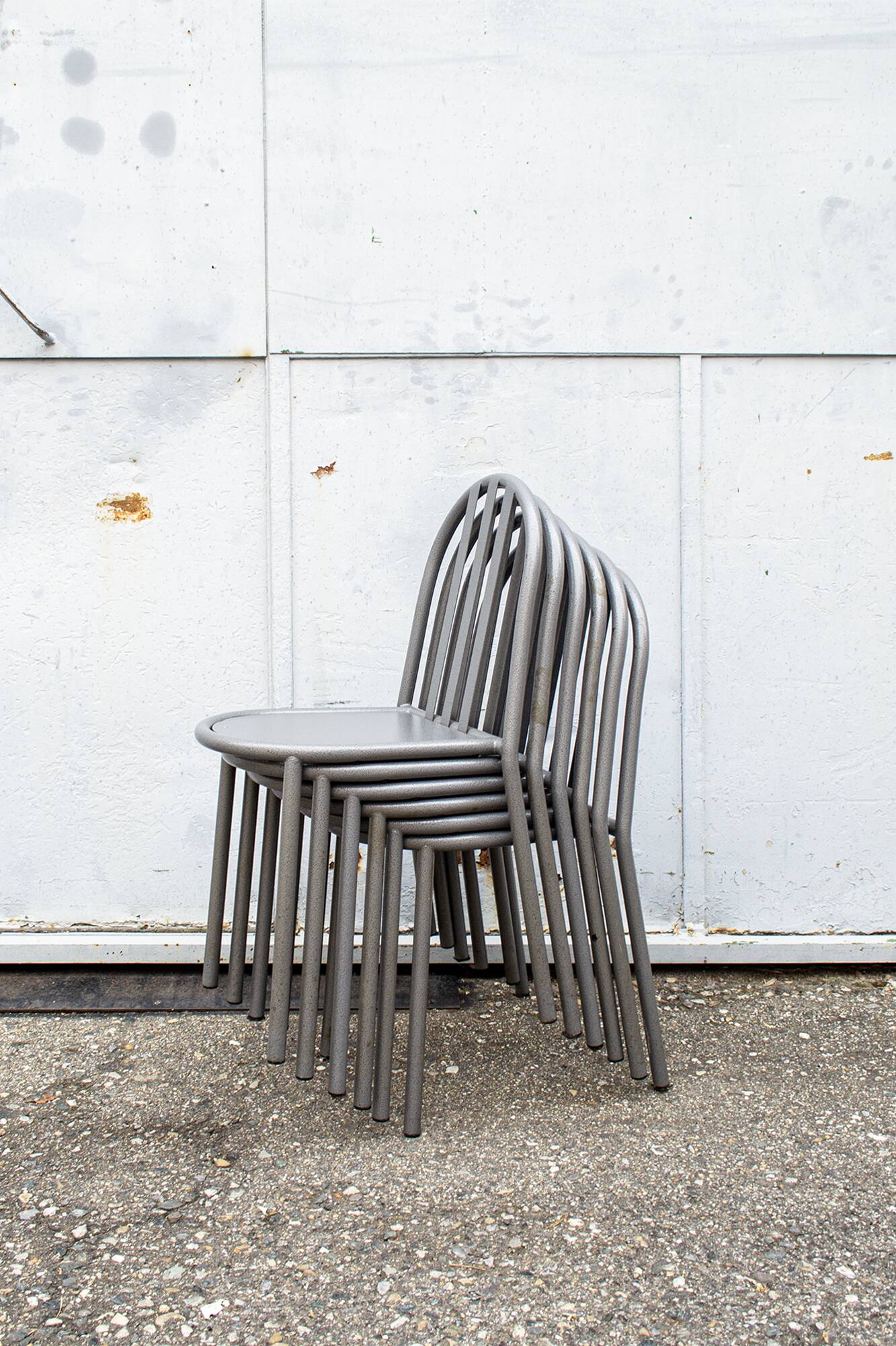 Chaises N. 222 par Robert Mallet-Stevens pour Pallucco Italia, 1982, Set de 6