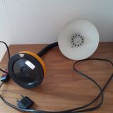 Lampe de bureau jaune orangé et noir Made in France
