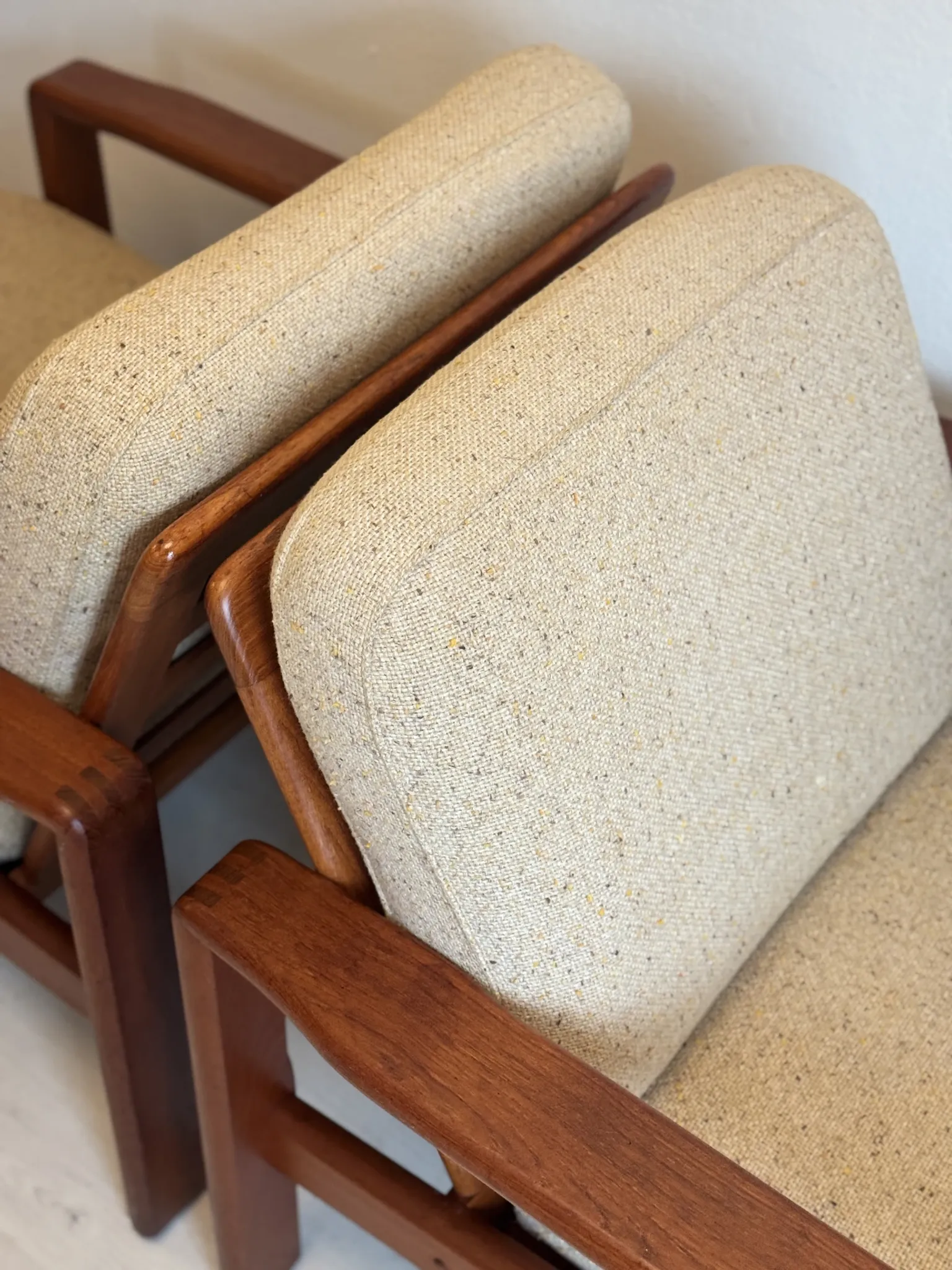 Vintage Danish teak easy chairs