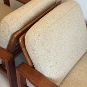 Vintage Danish teak easy chairs
