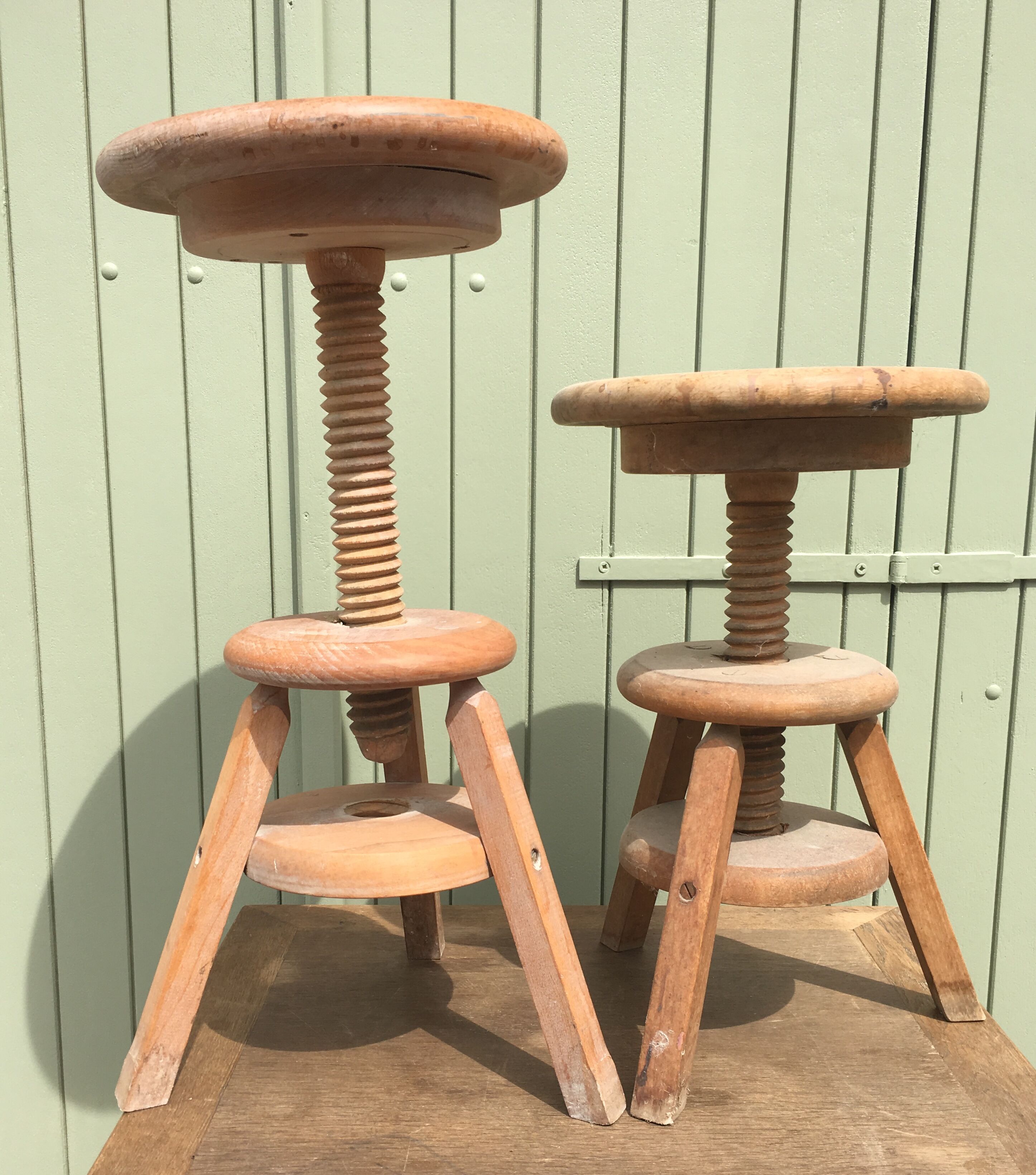 Pair of stools a screw