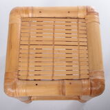 Vintage faux bamboo dressing table 'natural beauty' 1980s France