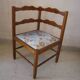 WOODEN CORNER CHAIR "FIREPLACE CORNER"